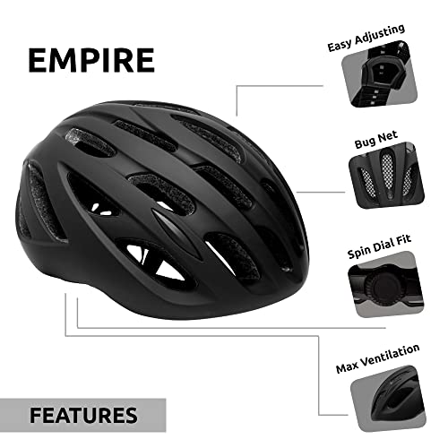 Fahrradhelm (Schwarz, M) (Black, Medium)