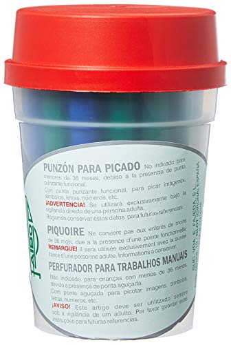 Faibo 727711 - Pack de 25 punzones, colores surtidos