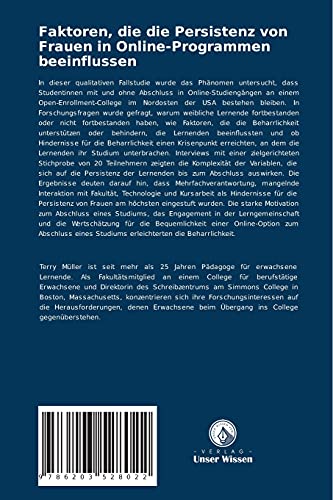 Faktoren, die die Persistenz von Frauen in Online-Programmen beeinflussen