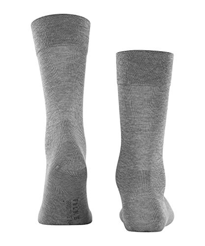 Falke 14646 - Calcetines cortos para hombre, color gris (light grey meliert), talla talla francesa: FR : 43-46 (Taille fabricant : 43/46)