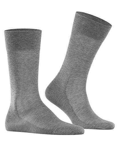 Falke 14646 - Calcetines cortos para hombre, color gris (light grey meliert), talla talla francesa: FR : 43-46 (Taille fabricant : 43/46)