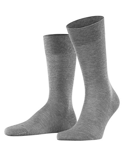 Falke 14646 - Calcetines cortos para hombre, color gris (light grey meliert), talla talla francesa: FR : 43-46 (Taille fabricant : 43/46)