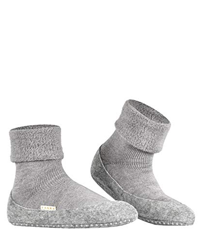 FALKE Cosyshoe W HP Calcetín Pantufla, Opacas, Gris (Light Grey 3400), 37-38 para Mujer