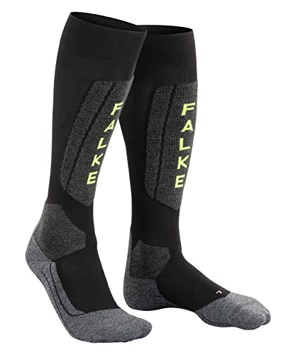 Falke Skistrumpf SK 5 Men Calcetines de esquí, Hombre, Negro-Black-Lightning, 42-43