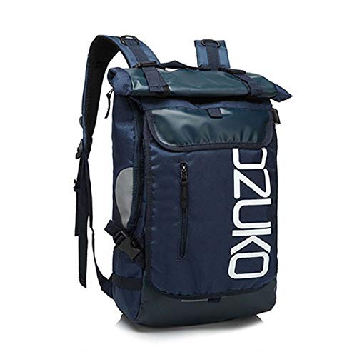 FANDARE Mochila de Viaje 15.6 Pulgada Ordenador Portátil Backpack Camping Mochila de Montañismo Hombre Mujer Impermeable Poliéster Azul