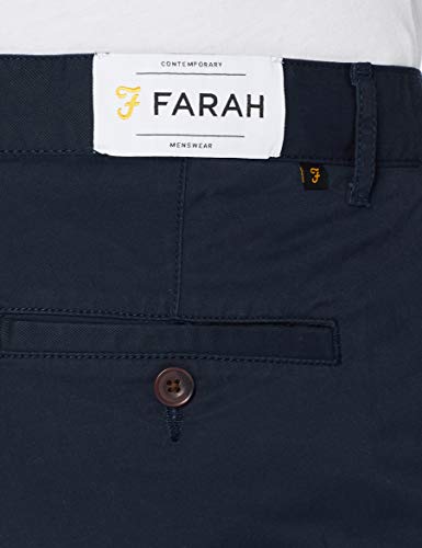 Farah Hawk Pantalones Cortos, Azul (True Navy), 28W para Hombre