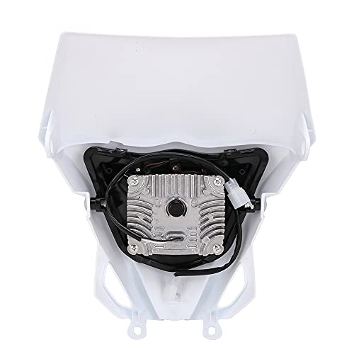 Faro Moto,Faros Universales LED carenado Faro Moto Enduro para K.T.M la mayoría de la Motocicleta Dirt Bike Motocross Enduro Supermoto-Blanco