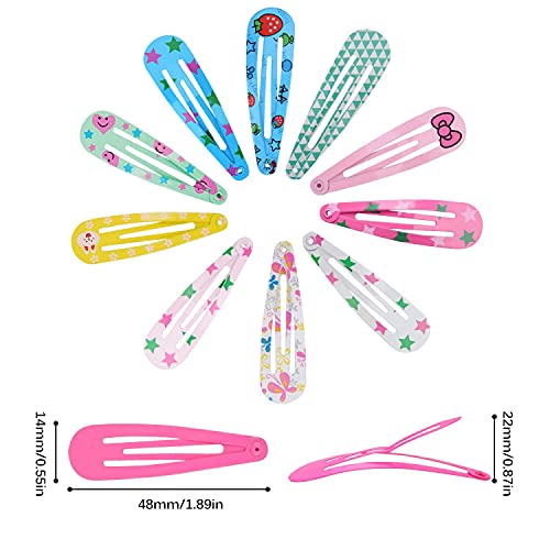 Fascigirl 120 Piezas Clips Pelo Niña Pinza de Pelo Orquillas Para el Pelo Niña Clips Pelo Horquillas Pelo Bebe Niña Para Niñas Pequeñas Accesorios Pelo Niña