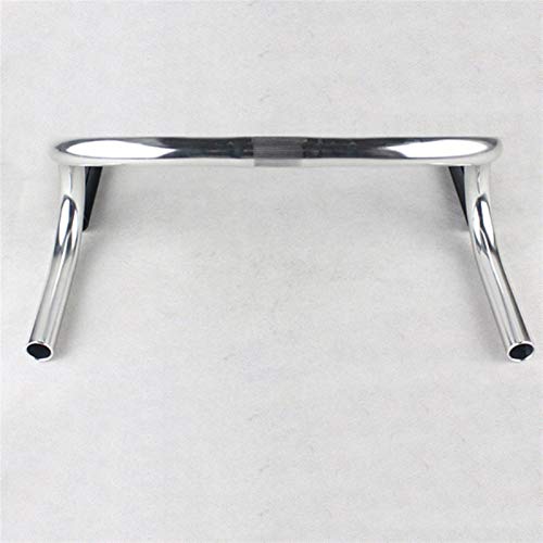 FDSJKD 2021 Sólido Carretera Bike Handlebar Muerto Coaster Barra Barra Bicicleta Montaña Carretera Bicicleta Aleación Brazo Resto Manillar (Color : Silver)