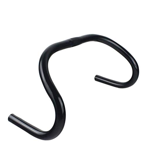 FDSJKD 2021 Sólido Carretera Bike Handlebar Muerto Coaster Barra Barra Bicicleta Montaña Carretera Bicicleta Aleación Brazo Resto Manillar (Color : Silver)