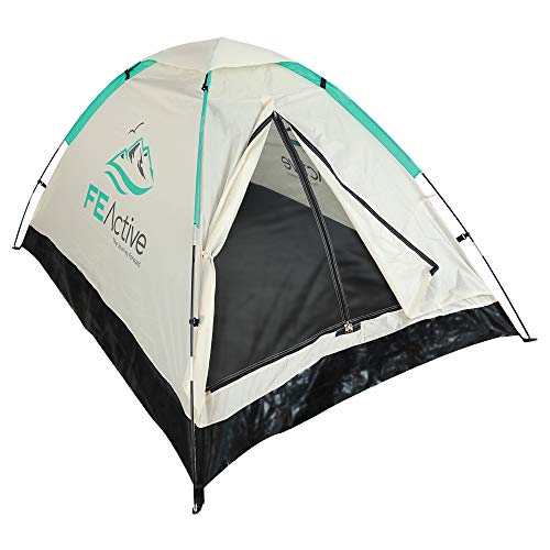 FE Active - Tienda de Campaña Individual o de 2 Personas, Entrada Apantallada, Fácil Montaje, Compacta, Ligera Ideal para Acampada, Senderismo, Excursionismo, Camping | Diseñada en California, EE. UU.