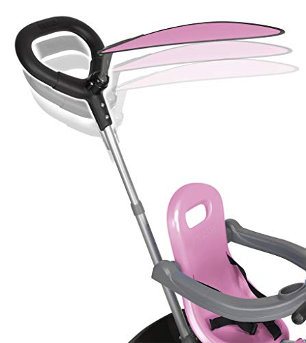 FEBER - Baby Plus Music Pink, Triciclo Rosa para niños y niñas de 9 Meses a 3 años (Famosa 800012132)