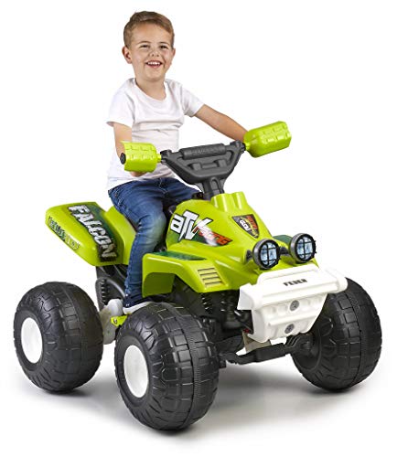 Feber Falcon - Quad Moto de bateria de juguete, para niños y niñas a partir de 3 años, 6V (Famosa 800012510)
