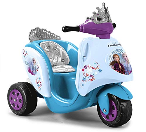 Feber Scooty - Moto Scooter de batería Frozen 2, Para niños y niñas desde los 12 meses a los 4 años, 6V (Famosa 800012446)