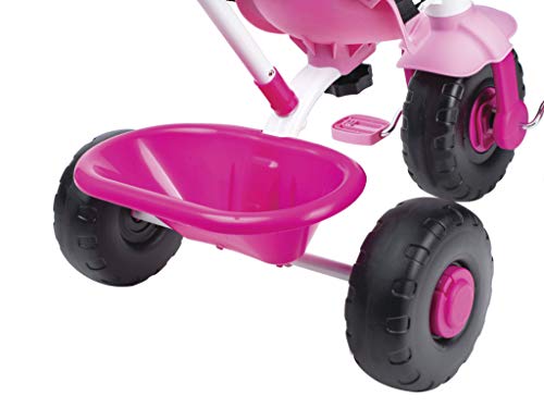 FEBER- Triciclo Trike 2 niñas de 1 a 3 años, Color Rosa (Famosa 800012811)