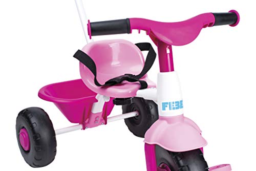 FEBER- Triciclo Trike 2 niñas de 1 a 3 años, Color Rosa (Famosa 800012811)