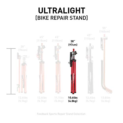 Feedback Work Stand, Montageständer3 Pro Ultralight, Rot anodisiert, FA003475013, Negro, ESTANDAR