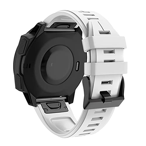FEFD Correa de silicona de liberación rápida de 26 22 mm para Garmin Fenix 6X 6 6S Pro smartwatch Easyfit correa de muñeca Fenix 5X 5 5S (color: H, tamaño: 20 mm Fenix 5S 6S Pro)