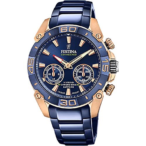 FESTINA Reloj Analógico para Unisex Adulto de Automático con Correa en Acero Inoxidable F20549/1