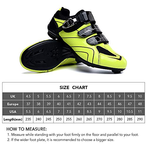 Festnight Zapatillas de Ciclismo para Bicicleta MTB de Carretera para Hombre Zapatillas de Giro Zapatillas con Pedal de Bloqueo Zapatillas de Bicicleta ultraligeras y cómodas con Bloqueo automático