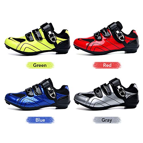 Festnight Zapatillas de Ciclismo para Bicicleta MTB de Carretera para Hombre Zapatillas de Giro Zapatillas con Pedal de Bloqueo Zapatillas de Bicicleta ultraligeras y cómodas con Bloqueo automático