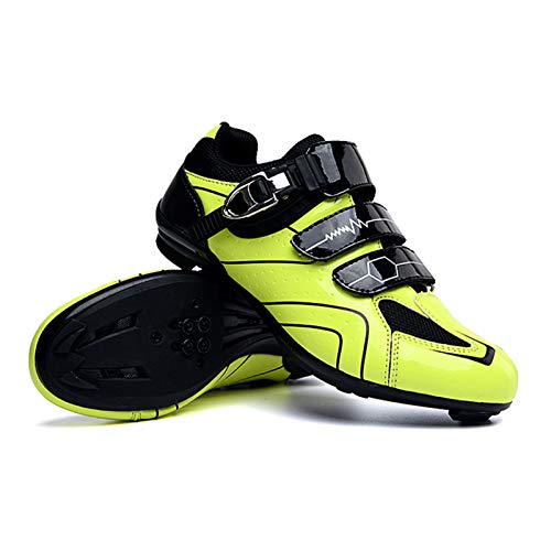 Festnight Zapatillas de Ciclismo para Bicicleta MTB de Carretera para Hombre Zapatillas de Giro Zapatillas con Pedal de Bloqueo Zapatillas de Bicicleta ultraligeras y cómodas con Bloqueo automático