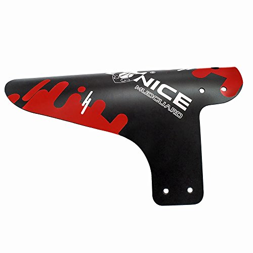 FETESNICE Funda de protección para Guardabarros de Bici contra Salpicaduras Mud Guard Plus 26" 650B 27,5" 29" MTB (2 Piezas), Rojo