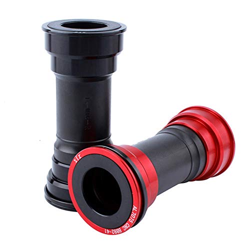 Fhdpeebu BB92 BB90 - Rodamiento interior para bicicleta de carretera y montaña (ajuste a presión, para bielas de 24 mm, BB 90-92 mm, 41 mm), color negro