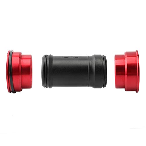 Fhdpeebu BB92 BB90 - Rodamiento interior para bicicleta de carretera y montaña (ajuste a presión, para bielas de 24 mm, BB 90-92 mm, 41 mm), color negro