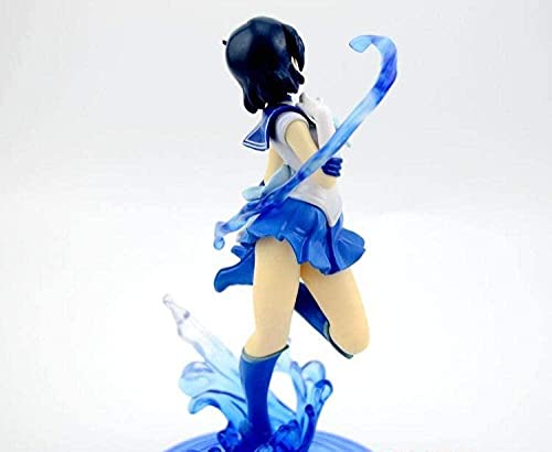 Figura Modelo Coleccionable Anime Sailor Moon Crystal Sailor Mercury Mizuno PVC Figura de acción Coleccionar Modelo Niños 17cm Juguete Acción Figura Escultura