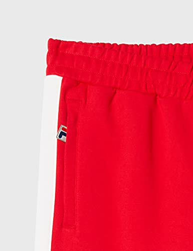 Fila SETTANTA Pantalones de Senderismo, Rojo y Blanco, S para Hombre