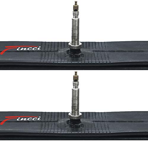 Fincci Par 20 x 1,75 1,95 2,0 2,1 2,125 Pulgadas 48mm Cámaras de Aire Presta Válvula Interior para BMX MTB Montaña Fuera del Camino o Niños Bici Bicicleta (Paquete de 2)