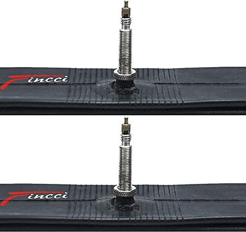 Fincci Par 26 x 1,75 1,95 2,0 2,1 2,125 Pulgadas 48mm Cámaras de Aire Presta Válvula Interior para Carretera MTB Montaña Hibrida Bici Bicicleta (Paquete de 2)