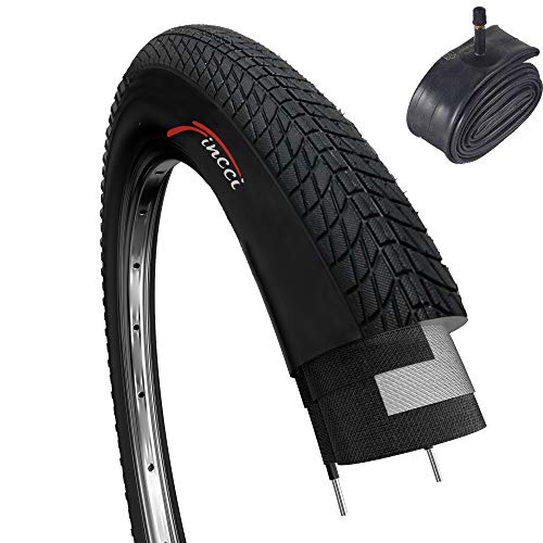 Fincci Set 20 x 1,75 Pulgadas 47-406 Cubierta con Cámara de Aire Schrader Válvula Interior para BMX o Niños Bici Bicicleta