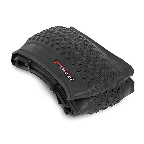 Fincci Set 26 x 2,125 Pulgadas 57-559 Plegable Cubierta con Cámara de Aire Presta Válvula Interior para MTB Montaña Hibrida Bici Bicicleta