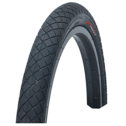 Fincci Set Par Cubiertas 20 x 1.95 Pulgadas 53-406 con Cámaras de Aire Schrader Válvula Interior para BMX MTB o Niños Bici Bicicleta (Paquete de 2)