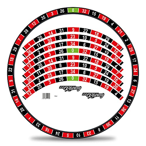 Finest Folia Juego de 16 pegatinas para llantas de bicicleta diferentes diseños completo para 27 a 29 pulgadas para bicicleta de carretera mountain bike (n.º 6 ruleta, brillante)