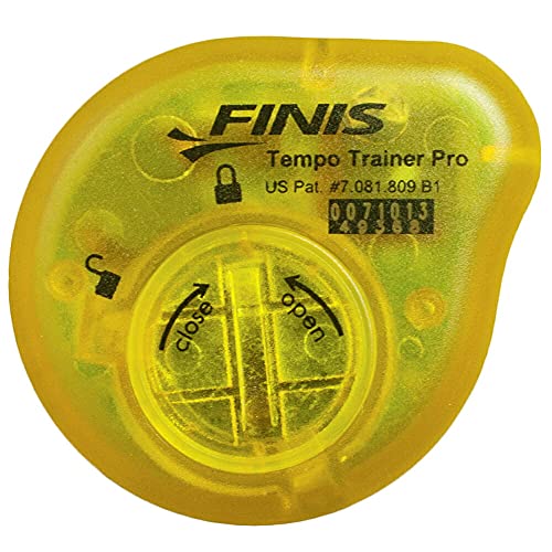 Finis Erweiterte Akustische Metronom Zum Schwimmen Tempo Trainer Pro Cronómetro de natación, Unisex, Amarillo, Small