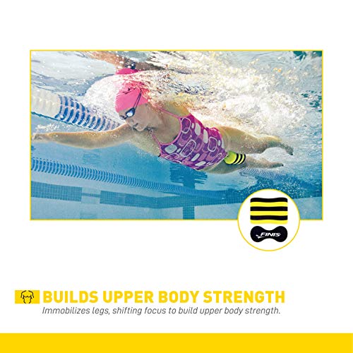 Finis Foam Pull Buoy Adult Flotador de Espuma para natación, Unisex, Amarillo, Talla única
