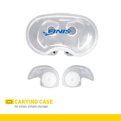 Finis Trainingsgeräte Ear Plug Tapones para los oídos para natación, Unisex, Claro