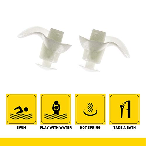 Finis Trainingsgeräte Ear Plug Tapones para los oídos para natación, Unisex, Claro