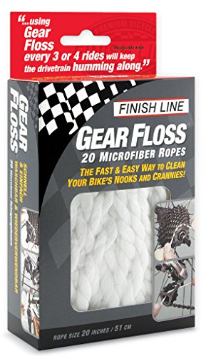 Finish Line micofibra Finsh Line Hilos de Microfibra para Limpiar, Unisex, Blanco, 20 uds