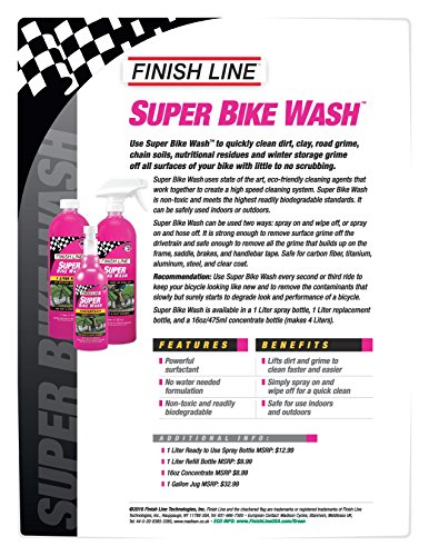 FINISH LINE Super Bike Wash, 16Oz