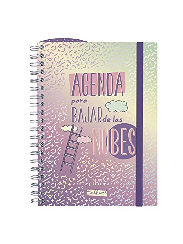 Finocam Agenda 2021 2022 Semana vista apaisada Septiembre 2021, Agosto 2022 12 meses 8º, 120x169 Talkual Nubes Español