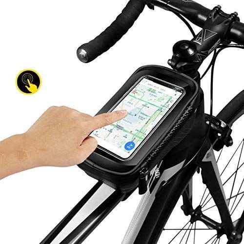 FINSHN Bastidor de la Bicicleta Teléfono Montaje de la Bici Bolsa Impermeable Tubo Ciclismo Frontal Parte Superior de la Bolsa de Manillar de la Bici sostenedor del teléfono de Maletas Grandes Bolsas