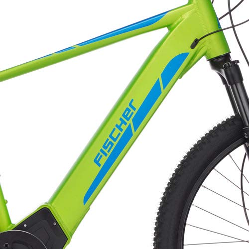 FISCHER 6.0i-27,5 Montis 6.0i-Bicicleta eléctrica de montaña (27,5 o 29 Pulgadas, Altura, Motor Central Brose, 90 NM, batería de 36 V), Unisex Adulto, Verde Opaco, Rahmenhöhe 48 cm