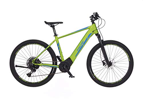 FISCHER 6.0i-27,5 Montis 6.0i-Bicicleta eléctrica de montaña (27,5 o 29 Pulgadas, Altura, Motor Central Brose, 90 NM, batería de 36 V), Unisex Adulto, Verde Opaco, Rahmenhöhe 48 cm