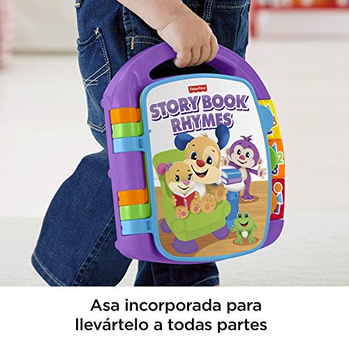 Fisher-Price Libro interactivo de aprendizaje, juguete bebé +6 meses (Mattel FRC69)