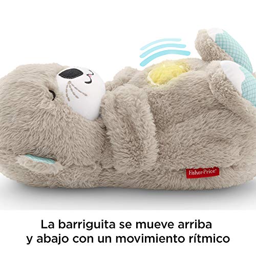 Fisher-Price Nutria Soothe 'n Snuggle - Peluche Relajante Musical - Con Movimiento, Sonidos y Luces Relajantes - Regalo para Bebés de 0+ Meses