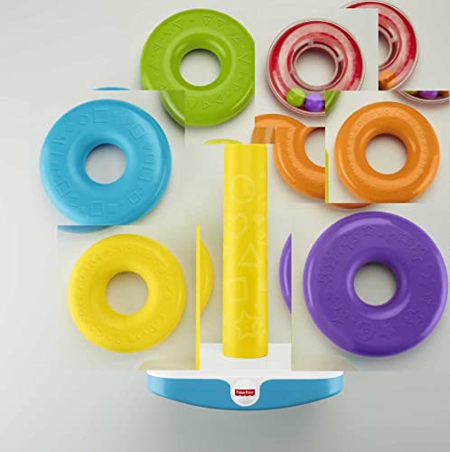 Fisher-Price- Pirámide balanceante gigante, juguete para niños +6 meses, Color surtido (Mattel GJW15)